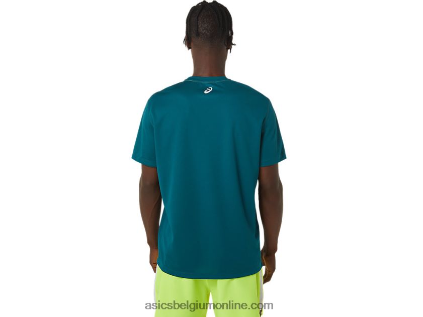 heren ready-set ii korte mouw wc V6HXR21235 fluweel grenen Asics