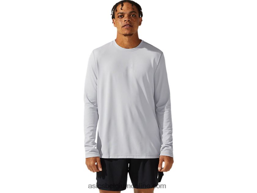 heren ready-set ii lange mouw V6HXR21095 midden grijs Asics