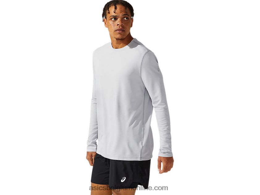heren ready-set ii lange mouw V6HXR21095 midden grijs Asics