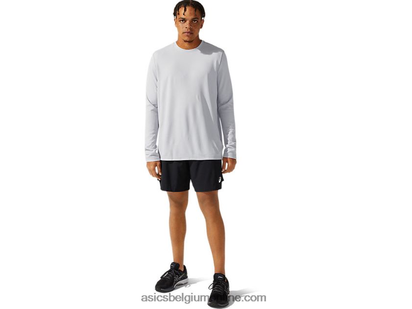 heren ready-set ii lange mouw V6HXR21095 midden grijs Asics