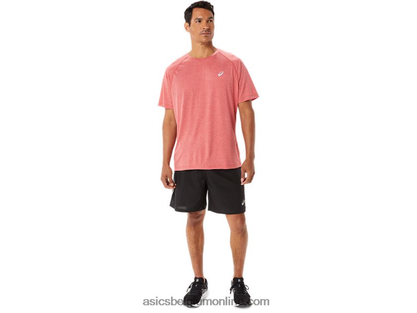 heren ready-set lyte korte mouw V6HXR21410 klassieke rode heide Asics