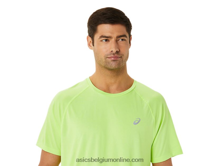 heren ready-set lyte korte mouw V6HXR21453 gevaarlijke groene heide Asics