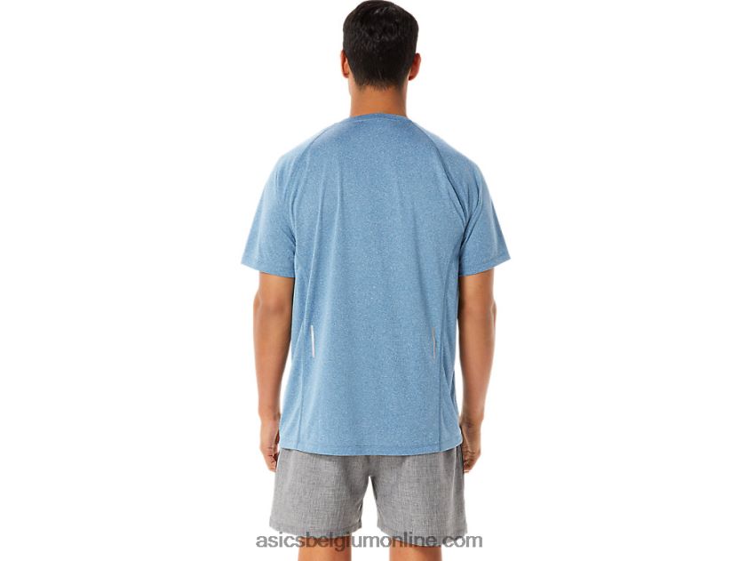 heren ready-set lyte korte mouw V6HXR2928 azuurblauwe heide Asics