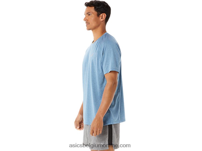 heren ready-set lyte korte mouw V6HXR2928 azuurblauwe heide Asics
