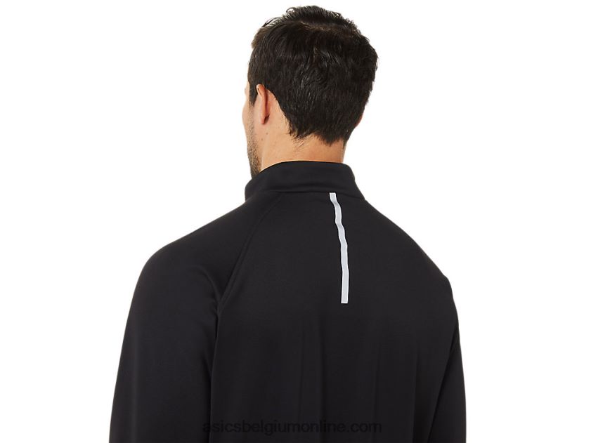 heren thermopolis winter 1/2 rits V6HXR21708 prestatie zwart Asics
