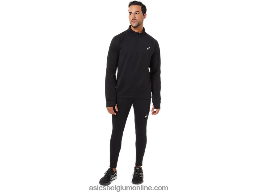 heren thermopolis winter 1/2 rits V6HXR21708 prestatie zwart Asics