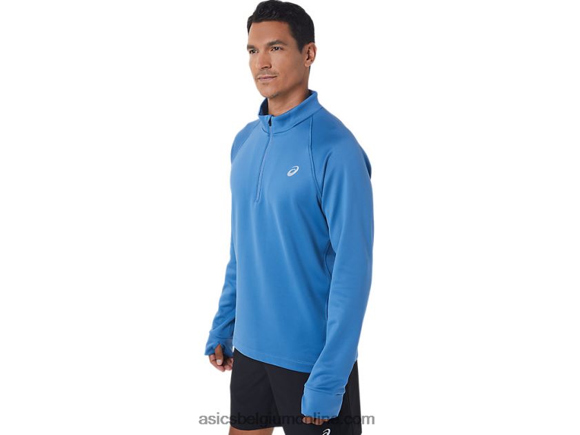heren thermopolis winter 1/2 rits V6HXR2836 azuur Asics