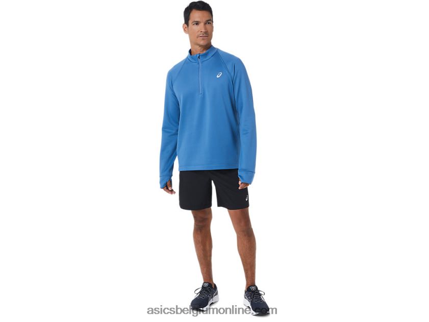 heren thermopolis winter 1/2 rits V6HXR2836 azuur Asics