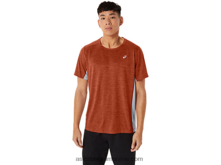 heren train sana korte mouw V6HXR2202 spice latte/sheet rock Asics