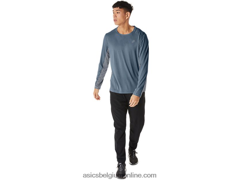 heren train sana lange mouw V6HXR2200 staalblauw/peacoat Asics