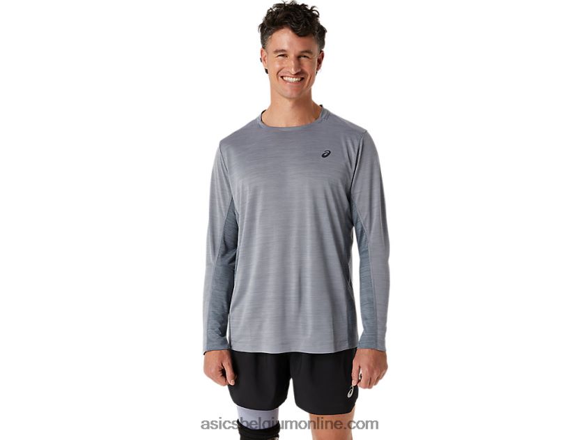 heren train sana lange mouw V6HXR2596 bladrots/metropolis Asics