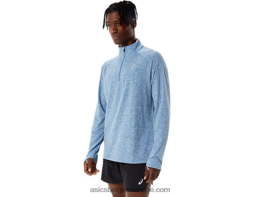 herentrein sana 1/2 ritssluiting V6HXR21084 azuurblauwe heide Asics