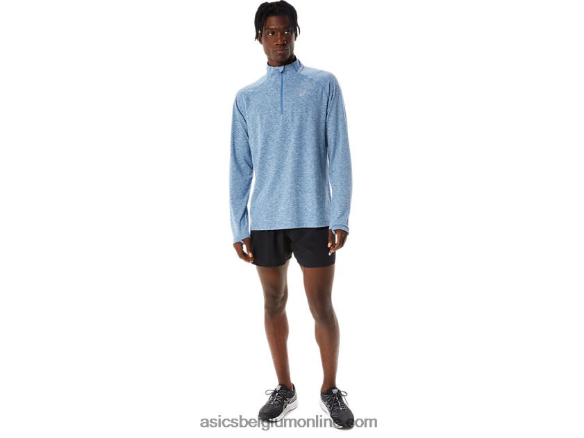 herentrein sana 1/2 ritssluiting V6HXR21084 azuurblauwe heide Asics