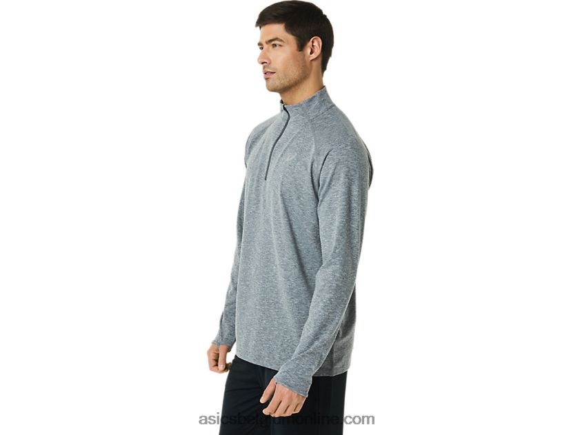herentrein sana 1/2 ritssluiting V6HXR21414 donkergrijze heide Asics
