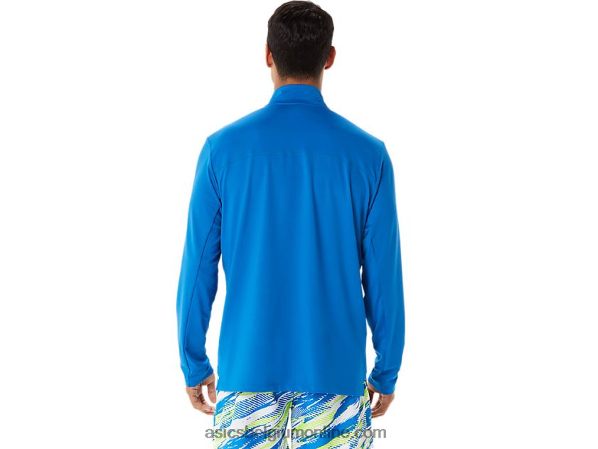 kant-en-klare halfzip lam voor heren V6HXR21339 meer drive/hazard groen Asics