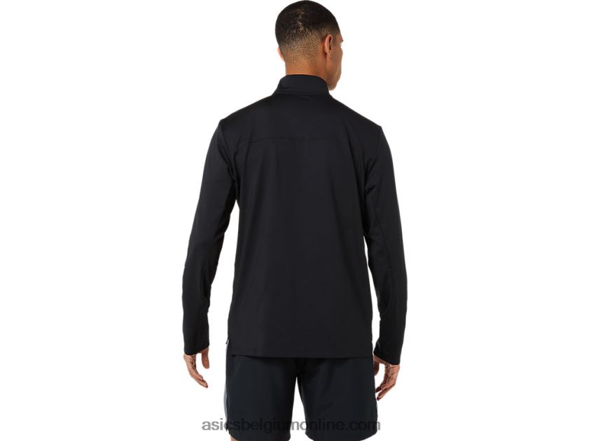 kant-en-klare halve ritssluiting voor heren V6HXR21389 prestatie zwart Asics