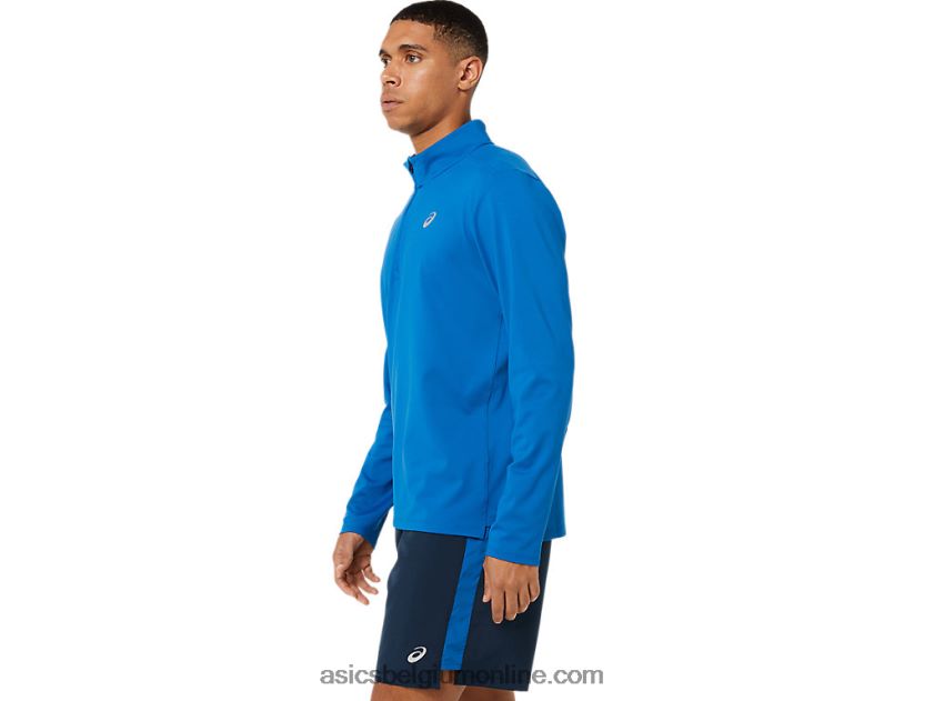 kant-en-klare halve ritssluiting voor heren V6HXR21526 meer drive/hazard groen Asics