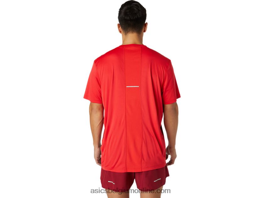 kasane herentop met korte mouwen V6HXR21778 elektrisch rood/bordeaux Asics