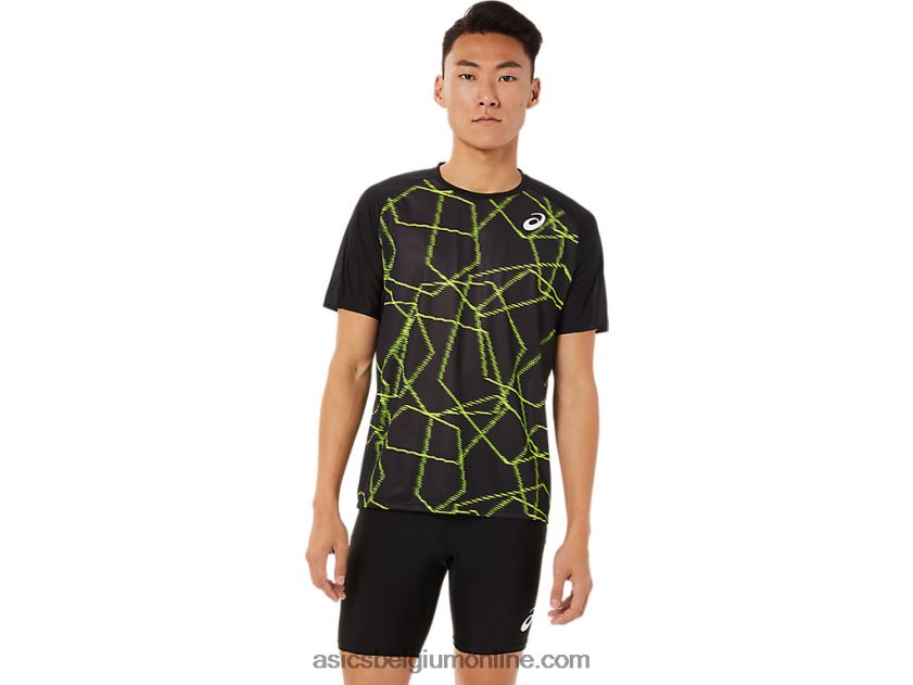 lichte herentop met korte mouwen V6HXR21444 prestatie zwart Asics