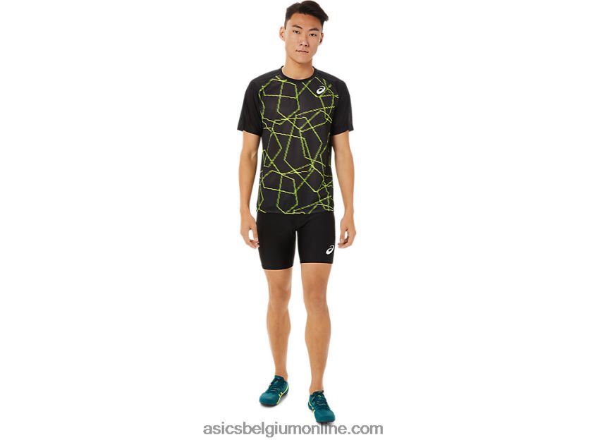 lichte herentop met korte mouwen V6HXR21444 prestatie zwart Asics