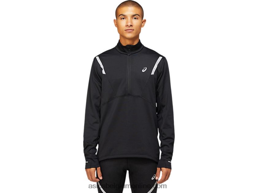 lite-show wintertop met 1/2 rits voor heren V6HXR21629 prestatie zwart Asics