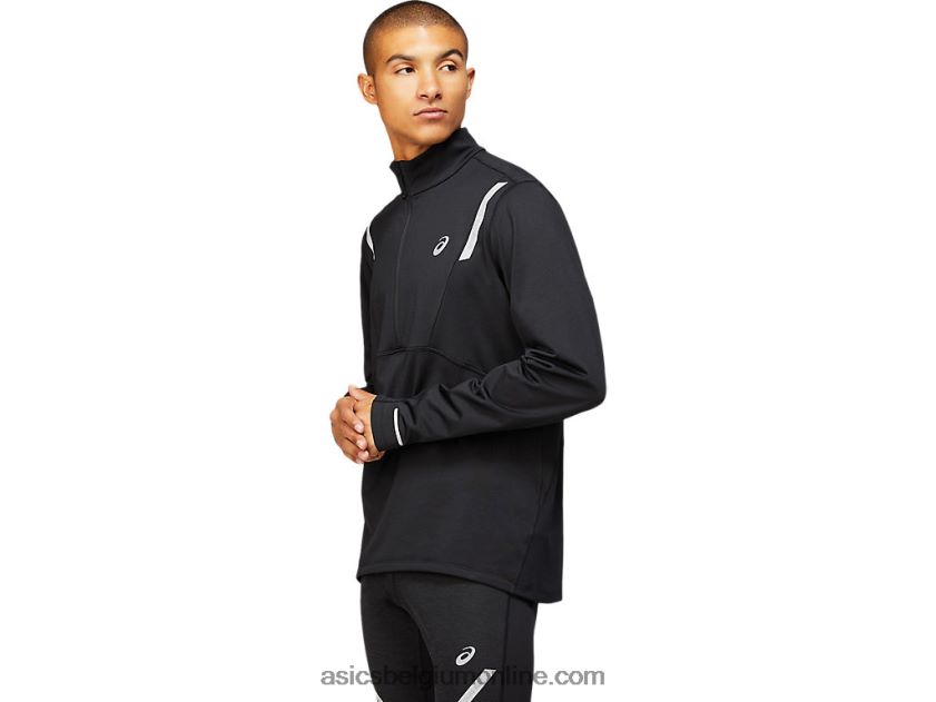 lite-show wintertop met 1/2 rits voor heren V6HXR21629 prestatie zwart Asics