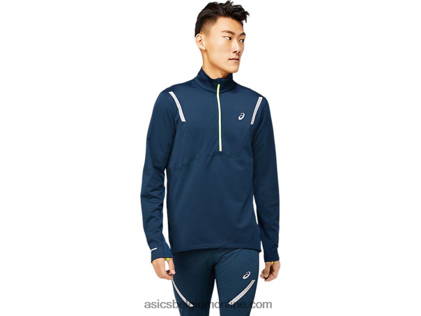 lite-show wintertop met 1/2 rits voor heren V6HXR21649 frans blauw Asics