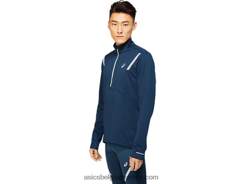 lite-show wintertop met 1/2 rits voor heren V6HXR21649 frans blauw Asics