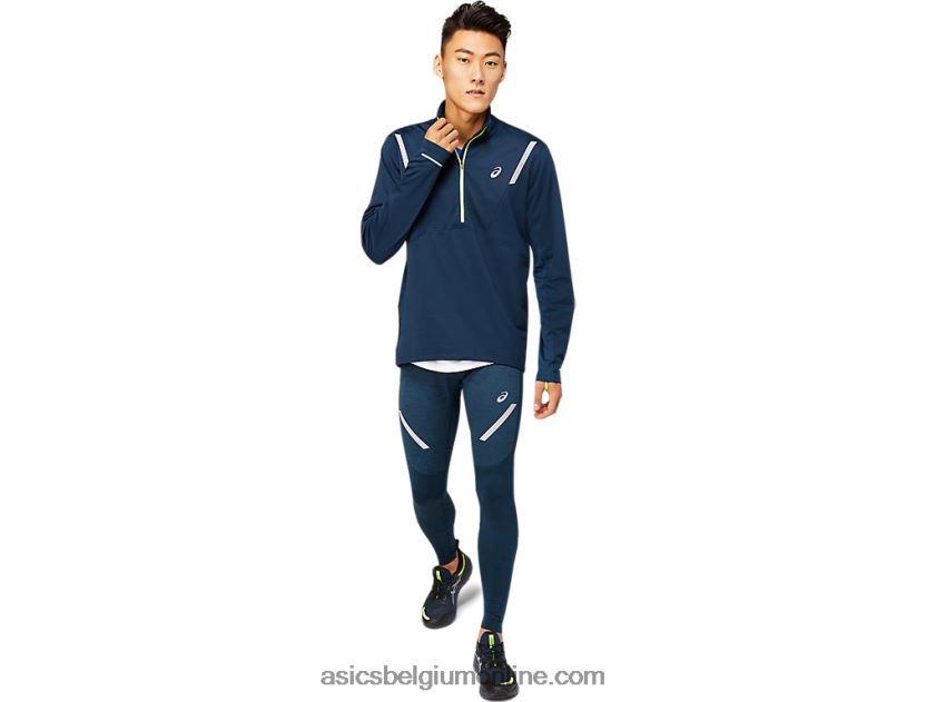 lite-show wintertop met 1/2 rits voor heren V6HXR21649 frans blauw Asics