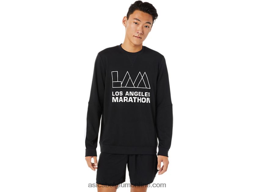 mannen lam crew V6HXR2786 prestatie zwart Asics