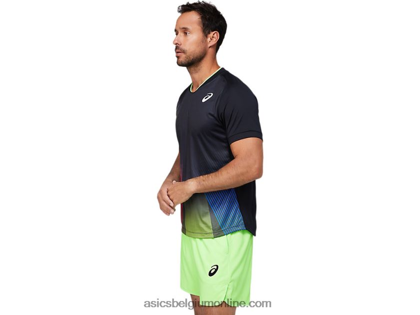 match graphic heren-T-shirt V6HXR21830 prestatie zwart Asics