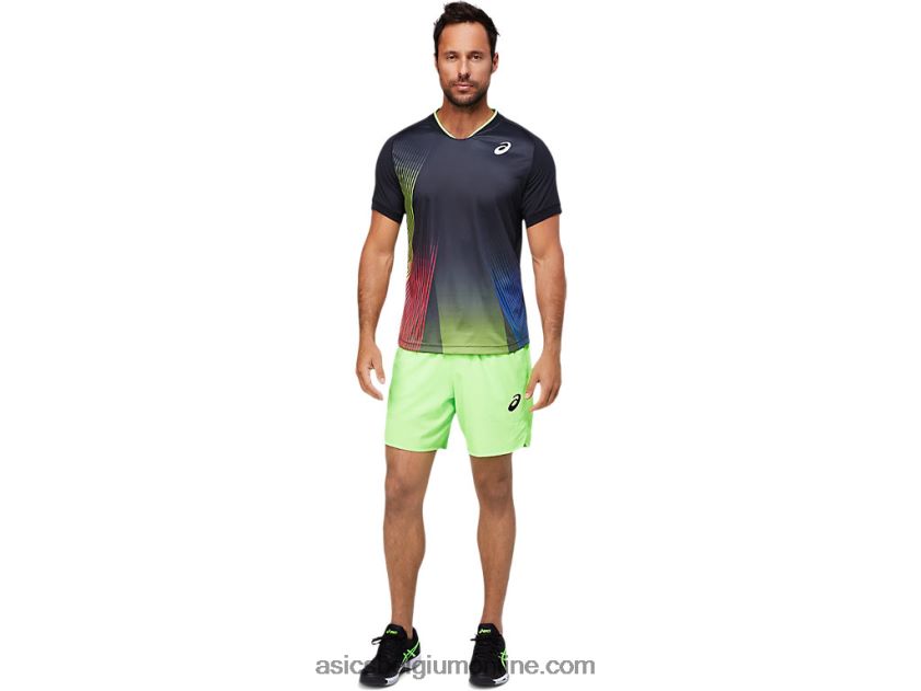 match graphic heren-T-shirt V6HXR21830 prestatie zwart Asics