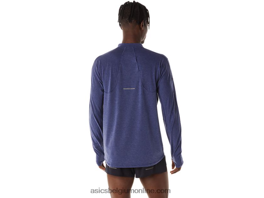 metarun herentop met 1/2 rits en lange mouwen V6HXR2278 Indigo blauw Asics