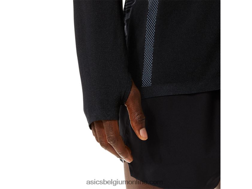 naadloze herentop met lange mouwen V6HXR21073 performance zwart/drager grijs Asics