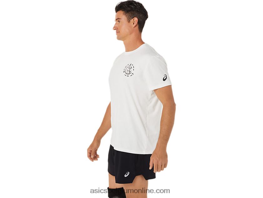oceaanafvallooptop voor heren V6HXR21487 natuurlijk wit Asics