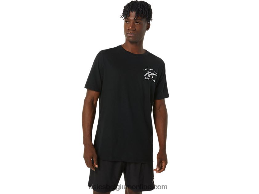 orc lichtgevend ss T-shirt met klein logo V6HXR2800 prestatie zwart Asics