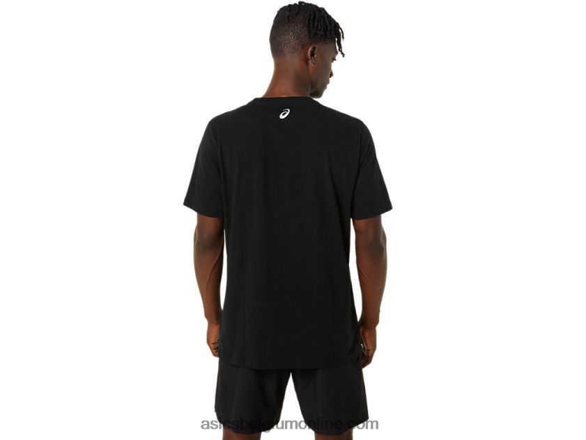 orc lichtgevend ss T-shirt met klein logo V6HXR2800 prestatie zwart Asics