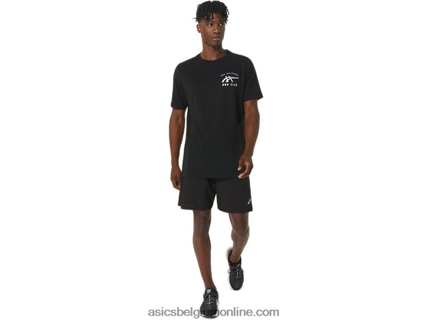 orc lichtgevend ss T-shirt met klein logo V6HXR2800 prestatie zwart Asics