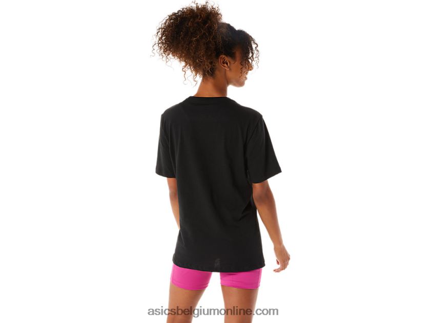 penseel korte mouw T-shirt V6HXR22075 prestatie zwart Asics