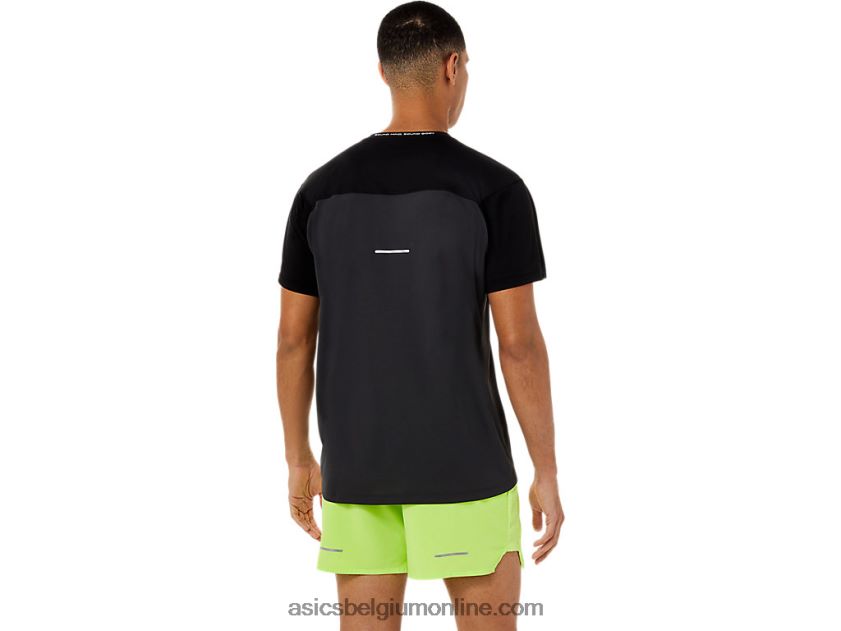 racetop met korte mouwen voor heren V6HXR21396 performance zwart/grafietgrijs Asics