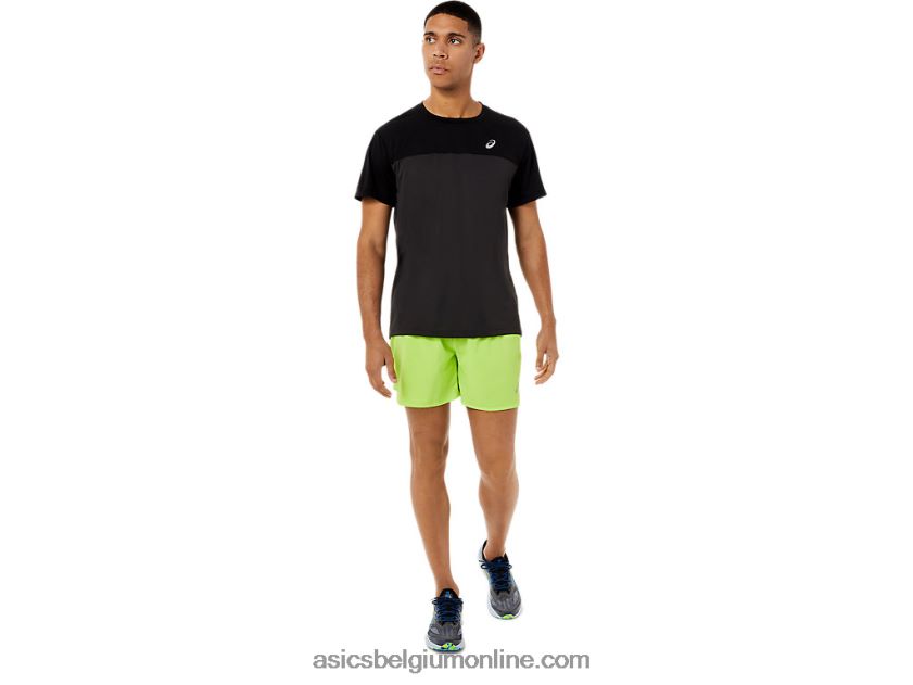racetop met korte mouwen voor heren V6HXR21396 performance zwart/grafietgrijs Asics