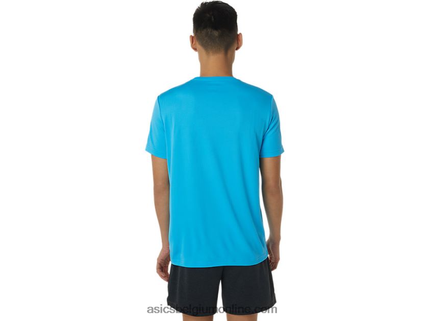 schoen grafisch T-shirt met korte mouwen V6HXR21376 digitale aqua Asics