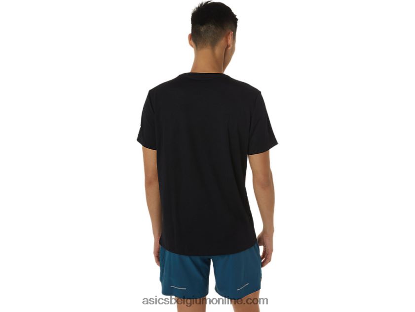 schoen grafisch T-shirt met korte mouwen V6HXR21380 prestatie zwart Asics