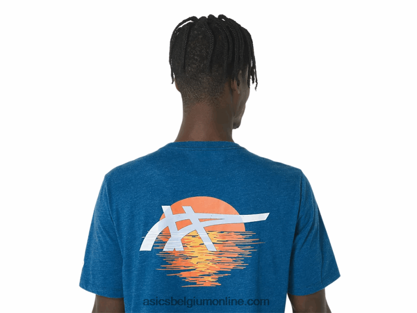 strepen zonsopgang tee V6HXR2141 meer rijden Asics