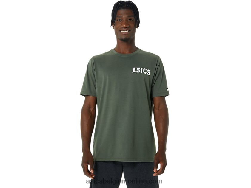 strepen zonsopgang tee V6HXR2787 olijf canvas Asics