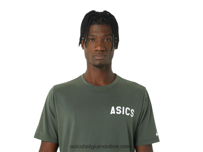 strepen zonsopgang tee V6HXR2787 olijf canvas Asics