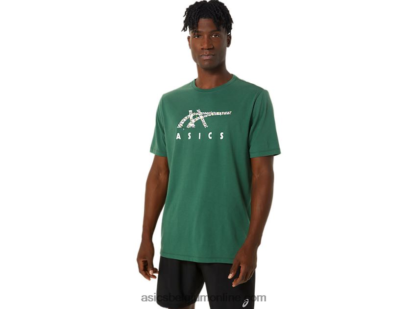 vakantieverlichting logo crew V6HXR2791 jagersgroen Asics