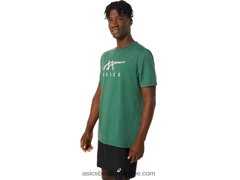 vakantieverlichting logo crew V6HXR2791 jagersgroen Asics