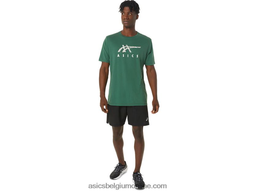 vakantieverlichting logo crew V6HXR2791 jagersgroen Asics