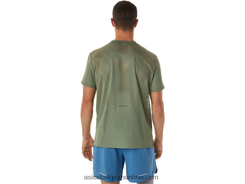 ventilerende actibreeze top met korte mouwen voor heren V6HXR21042 korstmos groen Asics
